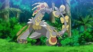 Kommo-o in the anime. (Image via The Pokemon Company)